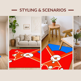 Lively Artistic Sports Imagery(Red)