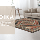 Vintage Inspired Symmetrical Motif(Red)