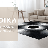 Contemporary Optical Illusion Motif(Black)