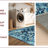 Elegant Distressed Patterned Appeal(Blue)