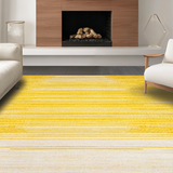 Ultra Soft Area Rug, Non Slip, Stain Resistant, Washable Area Rugs for Living Room, Bedroom, Charming Sunrise Textured Weave(Yellow)