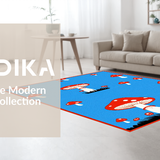 Charming Whimsical Shaggy Decor(Blue)