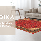 Eclectic Vibrant Floral Collage(Red)