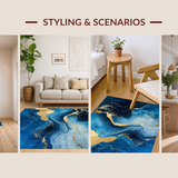 Chic Fluid Patterned Surface(Blue)