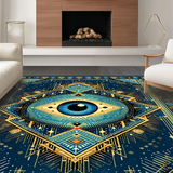 Contemporary Colorful Medallion Style(Blue)