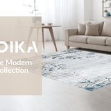 Ultra Soft Area Rug, Non Slip, Stain Resistant, Washable Area Rugs for Living Room, Bedroom, Trendy Subdued Gradient Pattern(Gray)