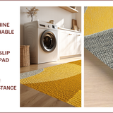 Ultra Soft Area Rug, Non Slip, Stain Resistant, Washable Area Rugs for Living Room, Bedroom, Modern Abstract Soft Living Room Rug(Yellow)