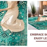 Lively Teal Abstract Composition(Green)