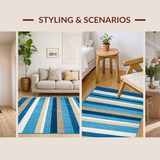 Chic Abstract Linear Aesthetic(Blue)