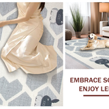 Ultra Soft Area Rug, Non Slip, Stain Resistant, Washable Area Rugs for Living Room, Bedroom, Soft Earthy Tones with Bunny Design(Gray)