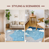 Cute Cloud and Elephant Design(Blue)