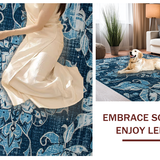 Elegant Muted Geometric Arrangement(Blue)