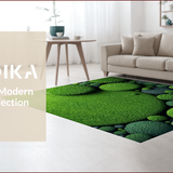 Ultra Soft Area Rug, Non Slip, Stain Resistant, Washable Area Rugs for Living Room, Bedroom, Ultra-Soft Plush Living Room Earth Rug(Green)