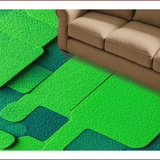 Ultra Soft Area Rug, Non Slip, Stain Resistant, Washable Area Rugs for Living Room, Bedroom, Bright Green Educational Kids Carpet with City Design(Green)