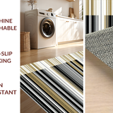 Chic Dual Tone Linear Stripes(Black)