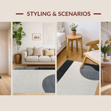 Chic Half Moon Geometric Design(Gray)