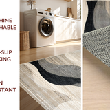 Elegant Beige Abstract Curvature(Gray)