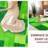 Elegant Shaggy Round Centerpiece(Green)