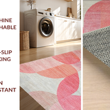 Ultra Soft Area Rug, Non Slip, Stain Resistant, Washable Area Rugs for Living Room, Bedroom, Reverse Uno Rug, Bow-Inspired Carpet(Pink)