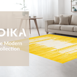Ultra Soft Area Rug, Non Slip, Stain Resistant, Washable Area Rugs for Living Room, Bedroom, Contemporary Soft Beige Contrast(Yellow)
