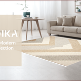 Ultra Soft Area Rug, Non Slip, Stain Resistant, Washable Area Rugs for Living Room, Bedroom, Handmade Chevron Neutral Living Room Rug(Beige)
