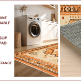 Ultra Soft Area Rug, Non Slip, Stain Resistant, Washable Area Rugs for Living Room, Bedroom, Elegant Vintage Animal Aesthetic(Beige)