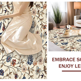 Maximalist Earthy Floral Composition(Beige)