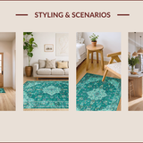 Chic Distressed Geometric Vibes(Green)