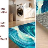 Coastal Inspired Ocean Wave Design(Blue)