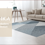 Ultra Soft Area Rug, Non Slip, Stain Resistant, Washable Area Rugs for Living Room, Bedroom, Modern Grey Abstract Living Room Non-Slip Carpet(Gray)