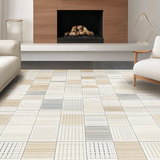 Ultra Soft Area Rug, Non Slip, Stain Resistant, Washable Area Rugs for Living Room, Bedroom, Stylish Modern Linear Textural Elements(Beige)