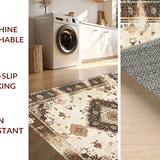 Chic Transitional Floral Border Style(Beige)