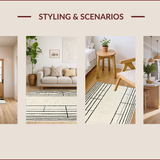 Contemporary Geometric Stripe Elegance(Beige)