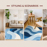 Elegant Textured Linear Elements(Blue)