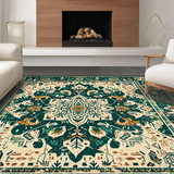Ultra Soft Area Rug, Non Slip, Stain Resistant, Washable Area Rugs for Living Room, Bedroom, Timeless Elegant Green Palette(Green)