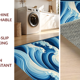 Charming Fluid Curved Texture(Blue)