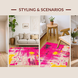 Bright Retro Color Block(Pink)