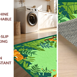 Charming Green Wildlife Motif(Green)