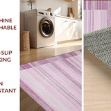 Ultra Soft Area Rug, Non Slip, Stain Resistant, Washable Area Rugs for Living Room, Bedroom, Sophisticated Minimalist Plush Touch(Purple)