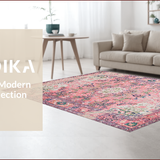 Playful Abstract Floral Whirl(Pink)