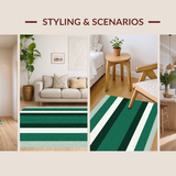 Contemporary Textured Striped Aesthetic(Green)