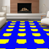 Ultra Soft Area Rug, Non Slip, Stain Resistant, Washable Area Rugs for Living Room, Bedroom, Cheerful Padded ABC Exploration Mat(Blue)