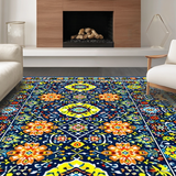 Dynamic Abstract Botanical Print(Blue)