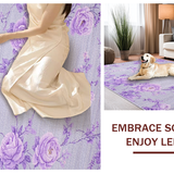 Ultra Soft Area Rug, Non Slip, Stain Resistant, Washable Area Rugs for Living Room, Bedroom, Fluffy Lavender Luxe Aura(Purple)