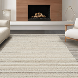 Ultra Soft Area Rug, Non Slip, Stain Resistant, Washable Area Rugs for Living Room, Bedroom, Stylish Modern Geometric Arrangement(Beige)