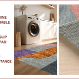 Ultra Soft Area Rug, Non Slip, Stain Resistant, Washable Area Rugs for Living Room, Bedroom, Modern Abstract Low Pile(Gray)