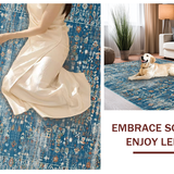 Striking Earthy Floral Composition(Blue)