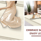 Contemporary Creamy Geometric Form(Beige)