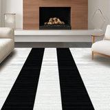 Chic Black and White Striped Elegance(Black)