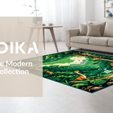 Playful Jurassic Scene Motif(Green)